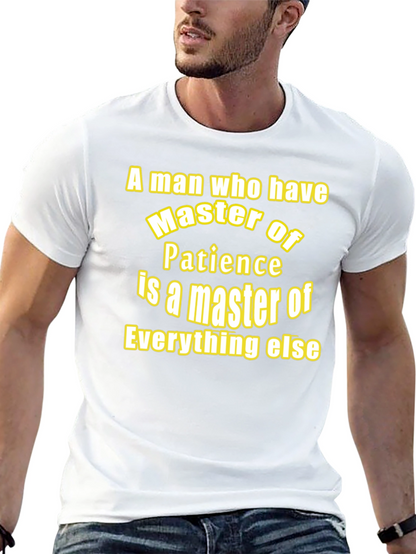 Master of Patience Black Graphic T-Shirt