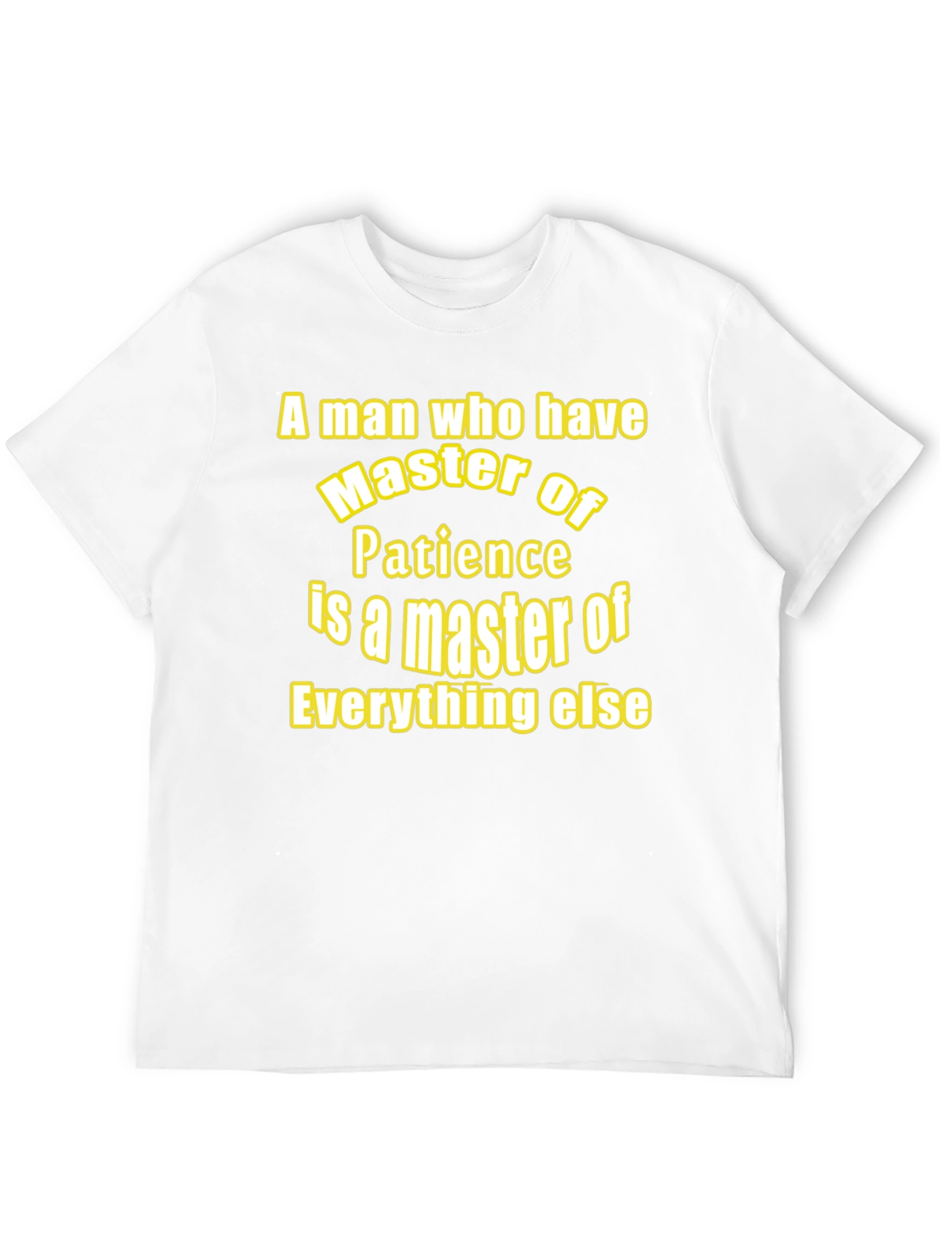 Master of Patience Black Graphic T-Shirt