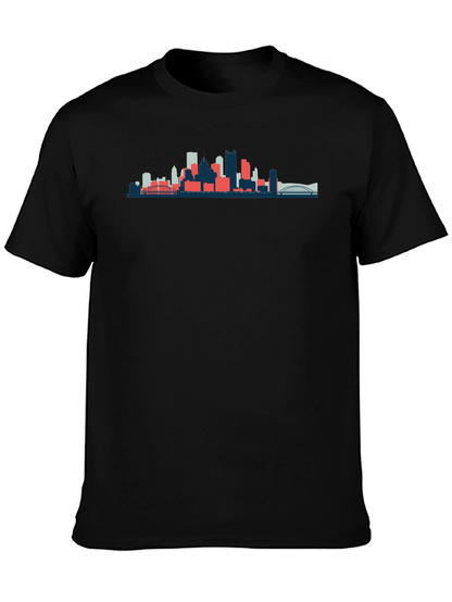 Cityscape Graphic Tee - Modern Style