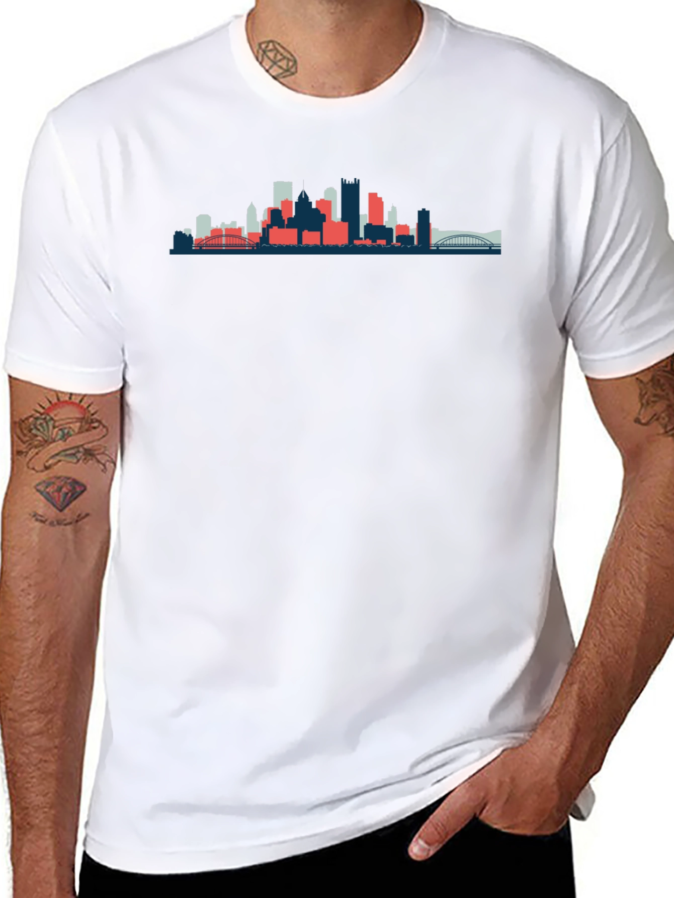 Cityscape Graphic Tee - Modern Style