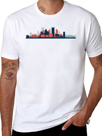 Cityscape Graphic Tee - Modern Style