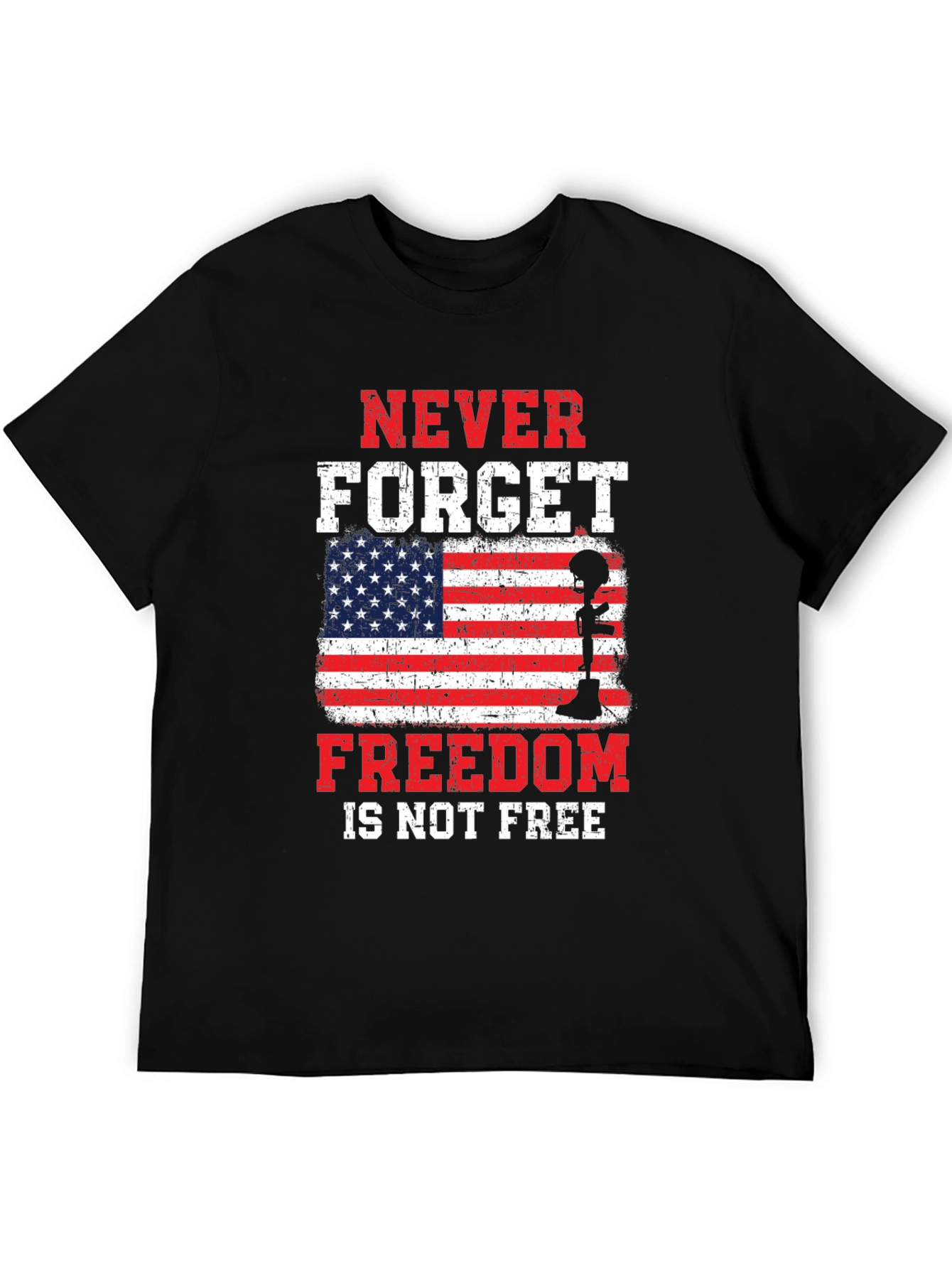 Patriotic Never Forget Graphic Tee