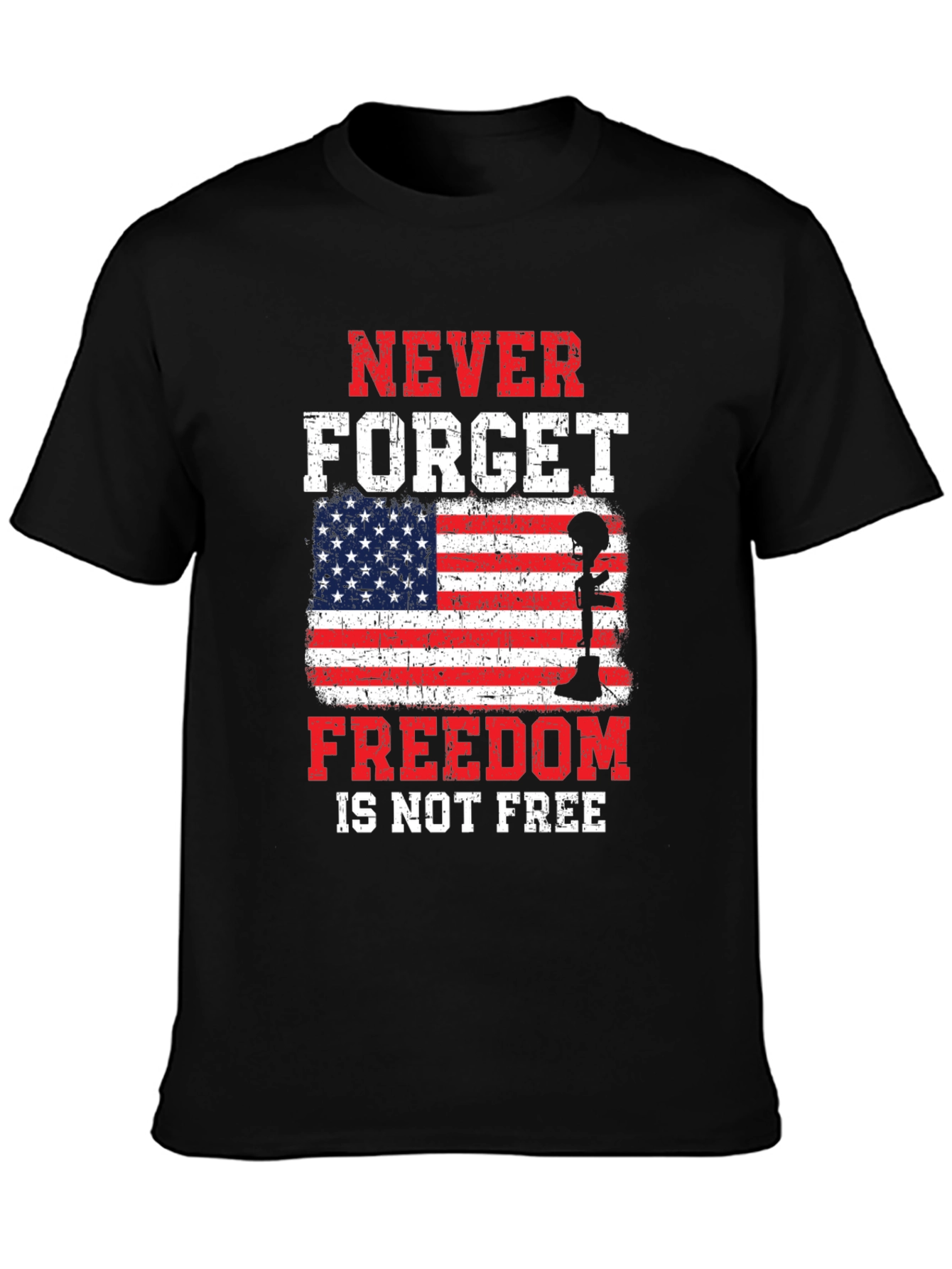 Patriotic Never Forget Graphic Tee