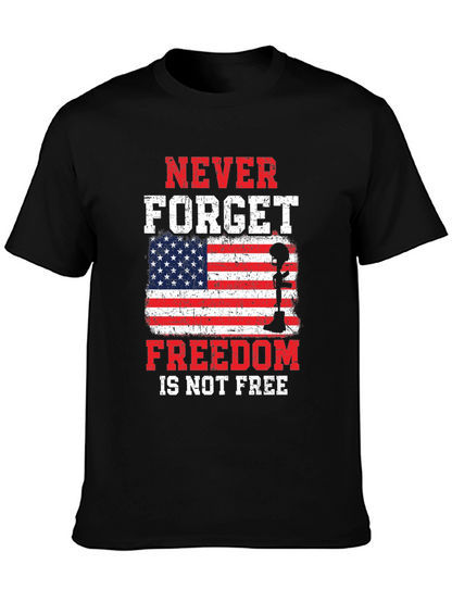 Patriotic Never Forget Graphic Tee