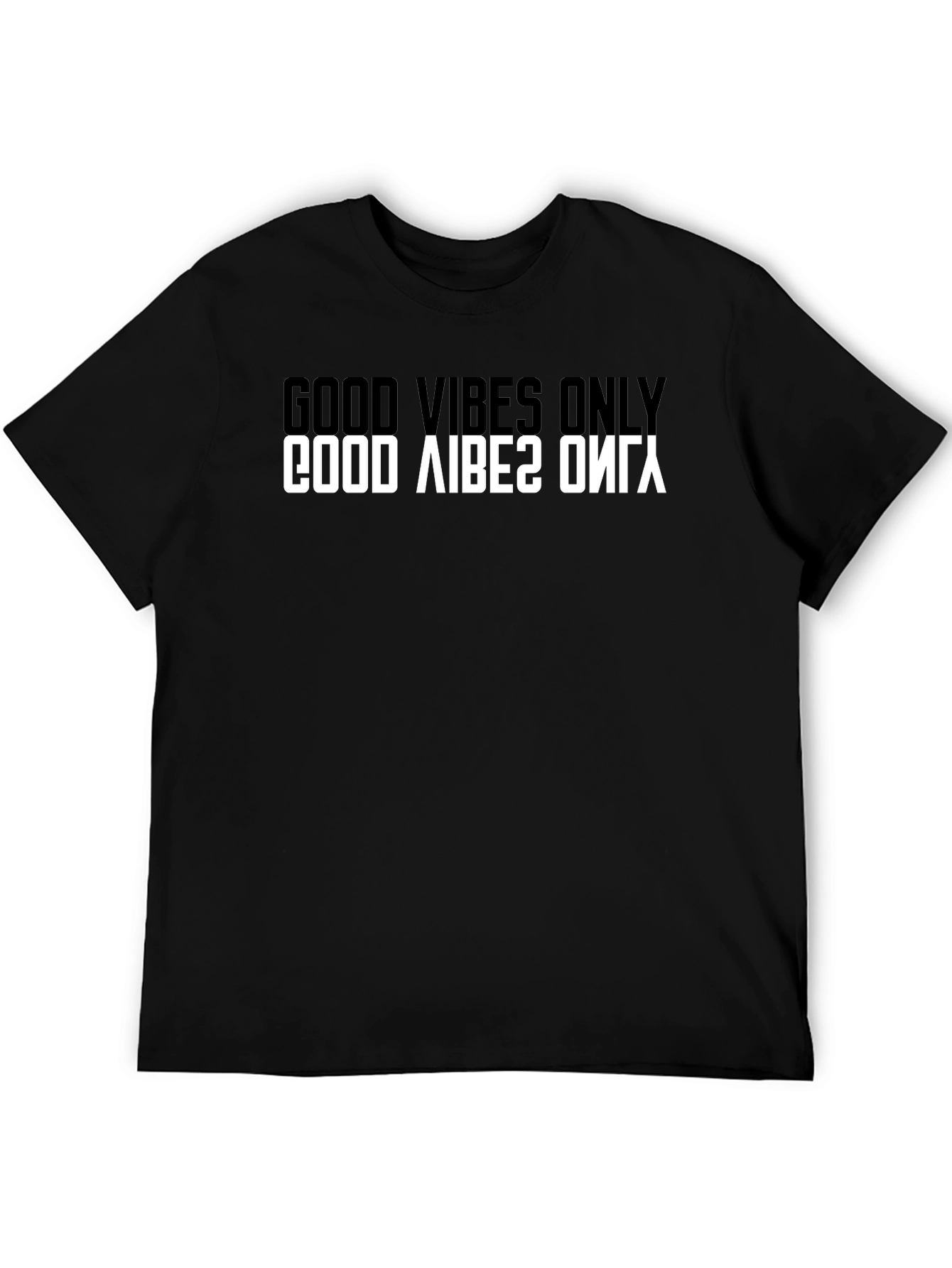 Good Vibes Only Graphic Tee - Mens Black T-Shirt