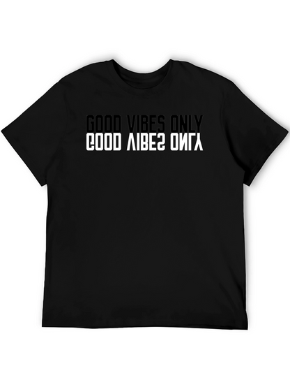 Good Vibes Only Graphic Tee - Mens Black T-Shirt