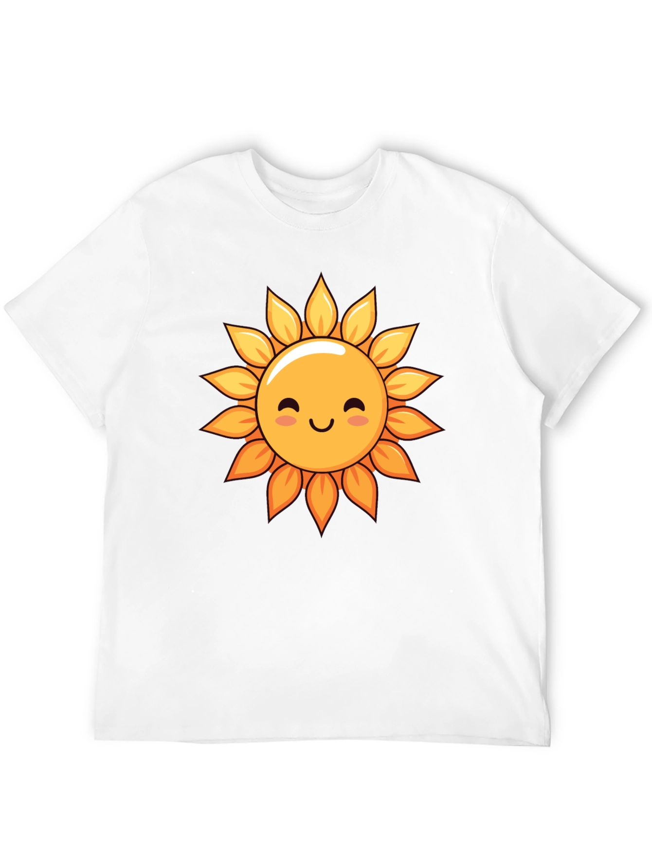 Cute Sunflower Graphic Tee - Black T-Shirt