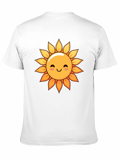 Cute Sunflower Graphic Tee - Black T-Shirt