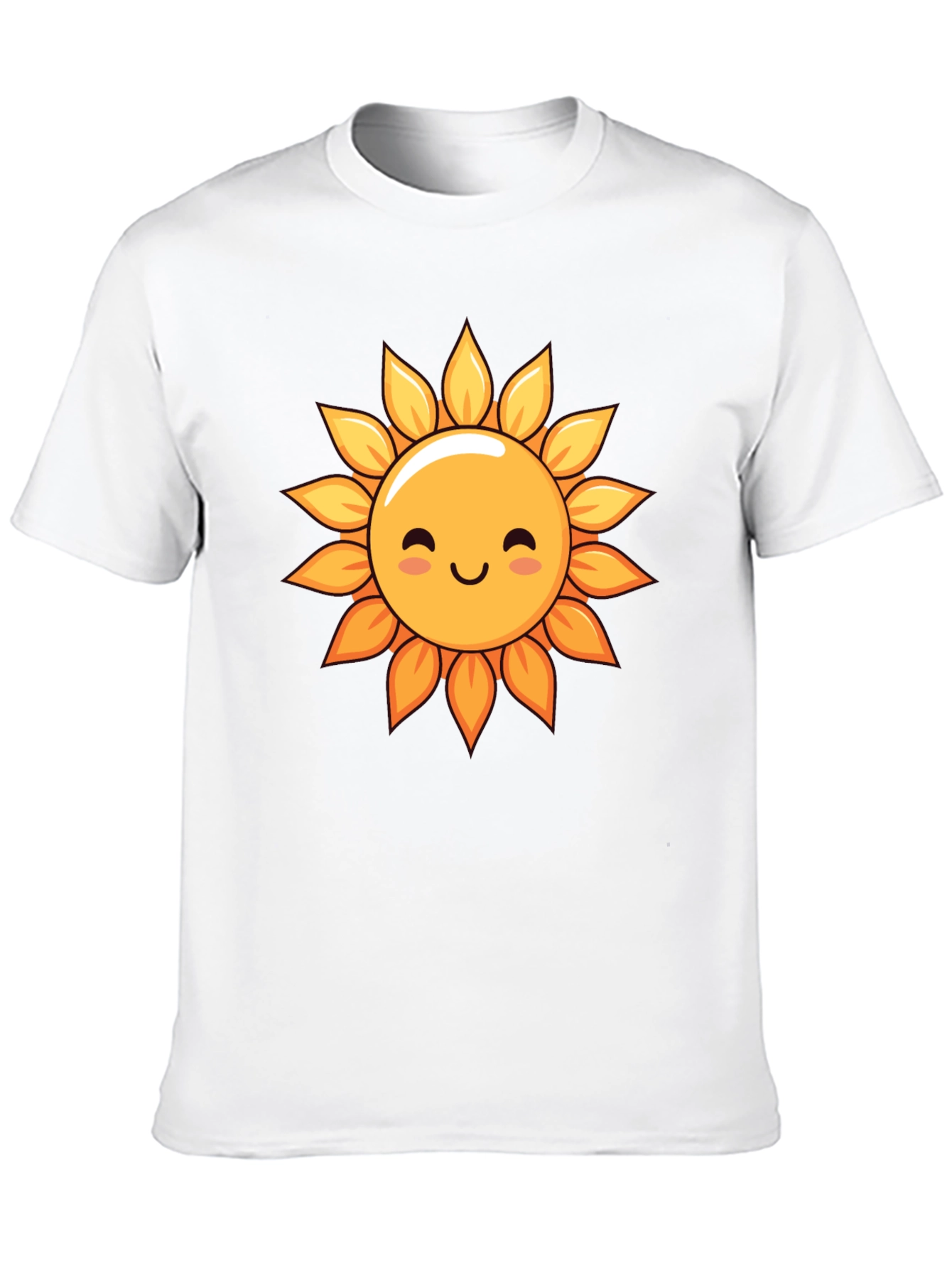 Cute Sunflower Graphic Tee - Black T-Shirt
