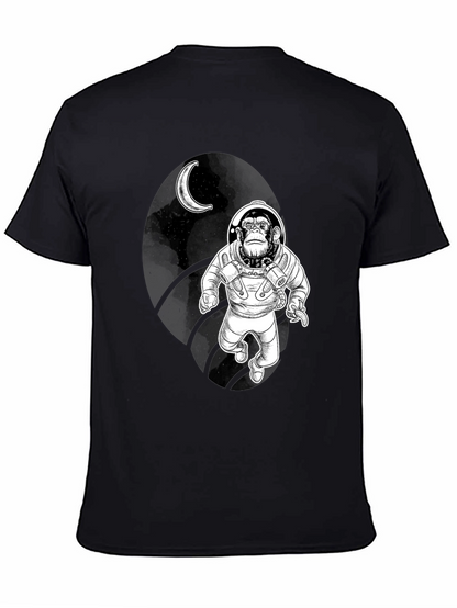 Space Monkey Graphic Tee - Black