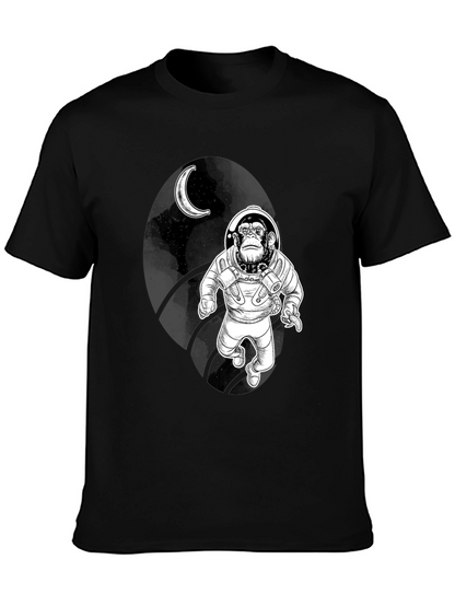 Space Monkey Graphic Tee - Black