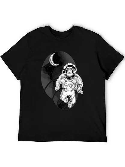 Space Monkey Graphic Tee - Black