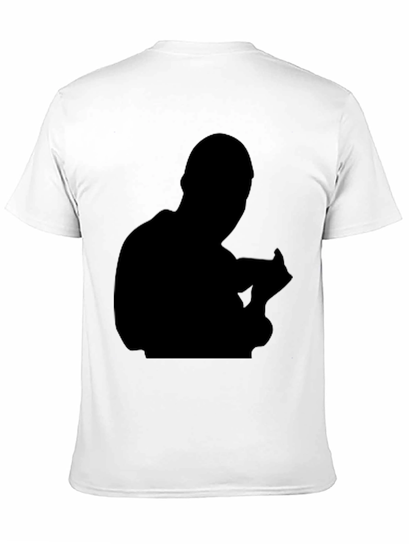 Mens Black Silhouette Graphic Tee