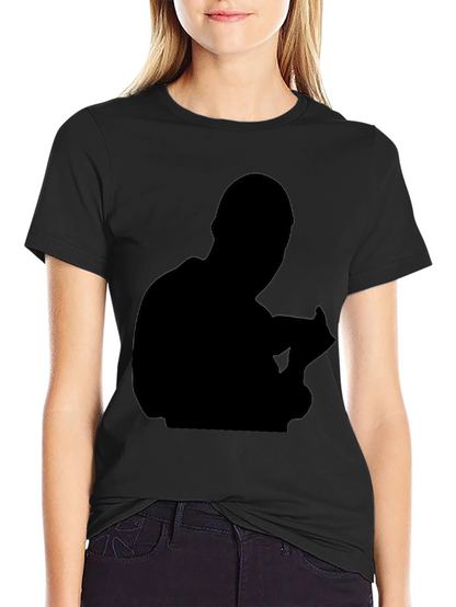 Mens Black Silhouette Graphic Tee