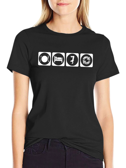 Eat Sleep Dance Repeat Black T-Shirt