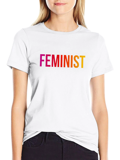 Feminist T-Shirt - Gradient Text Design