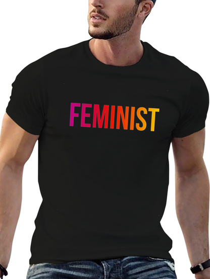 Feminist T-Shirt - Gradient Text Design