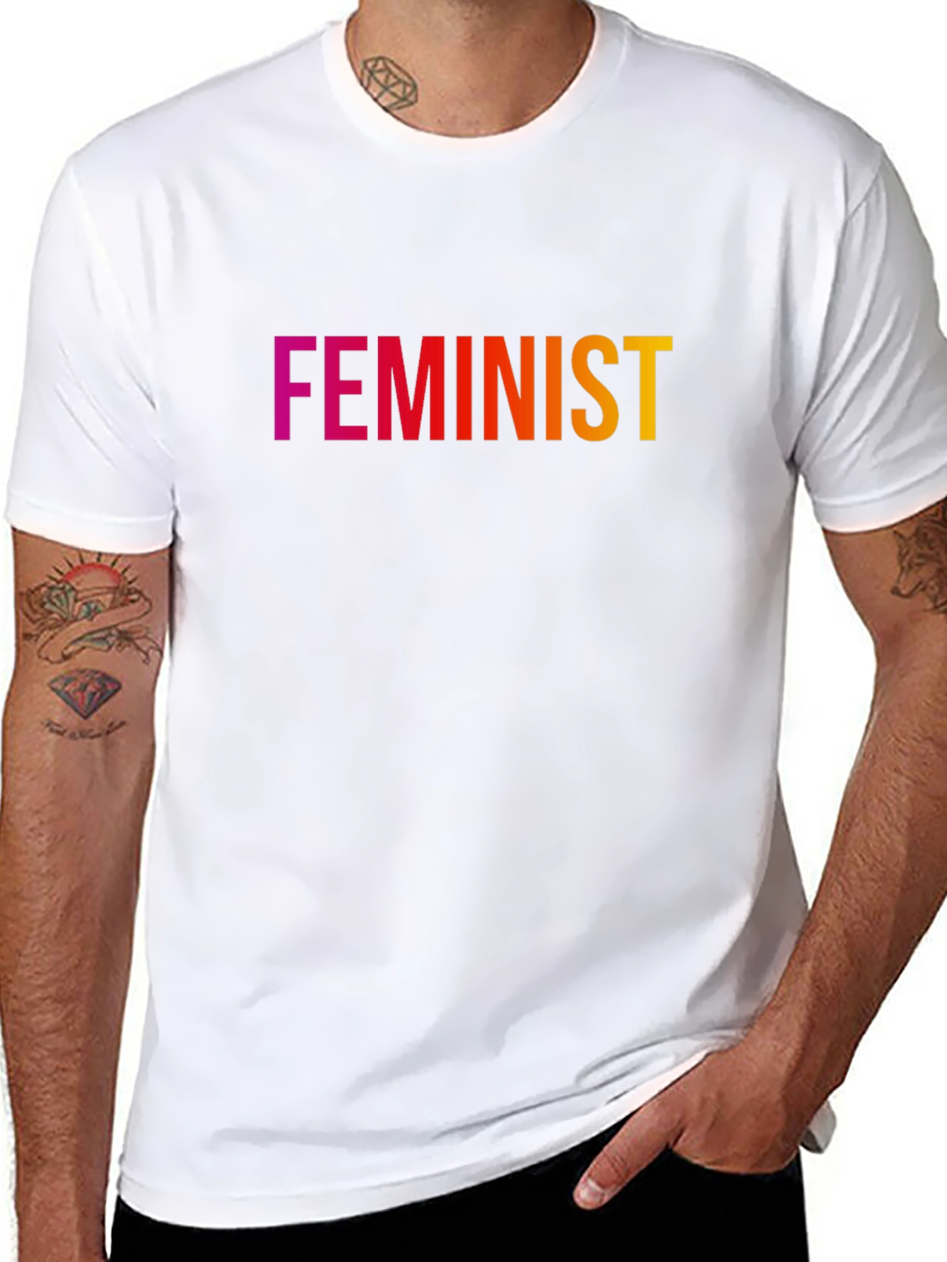 Feminist T-Shirt - Gradient Text Design