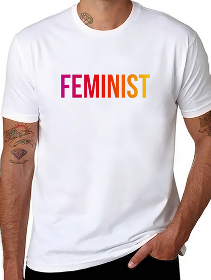Feminist T-Shirt - Gradient Text Design