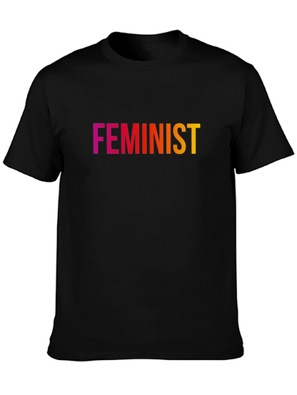 Feminist T-Shirt - Gradient Text Design