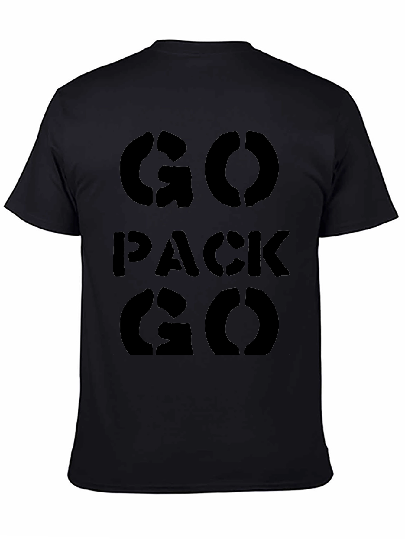 Go Pack Go Black T-Shirt