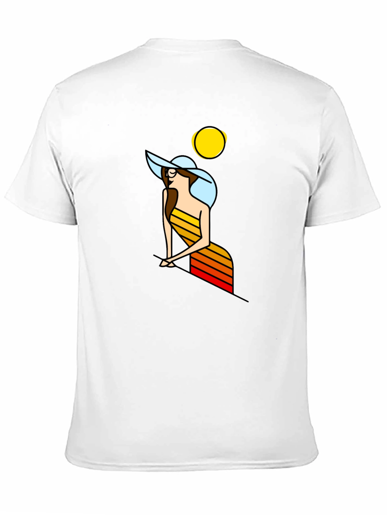 Retro Woman Graphic T-Shirt - Black