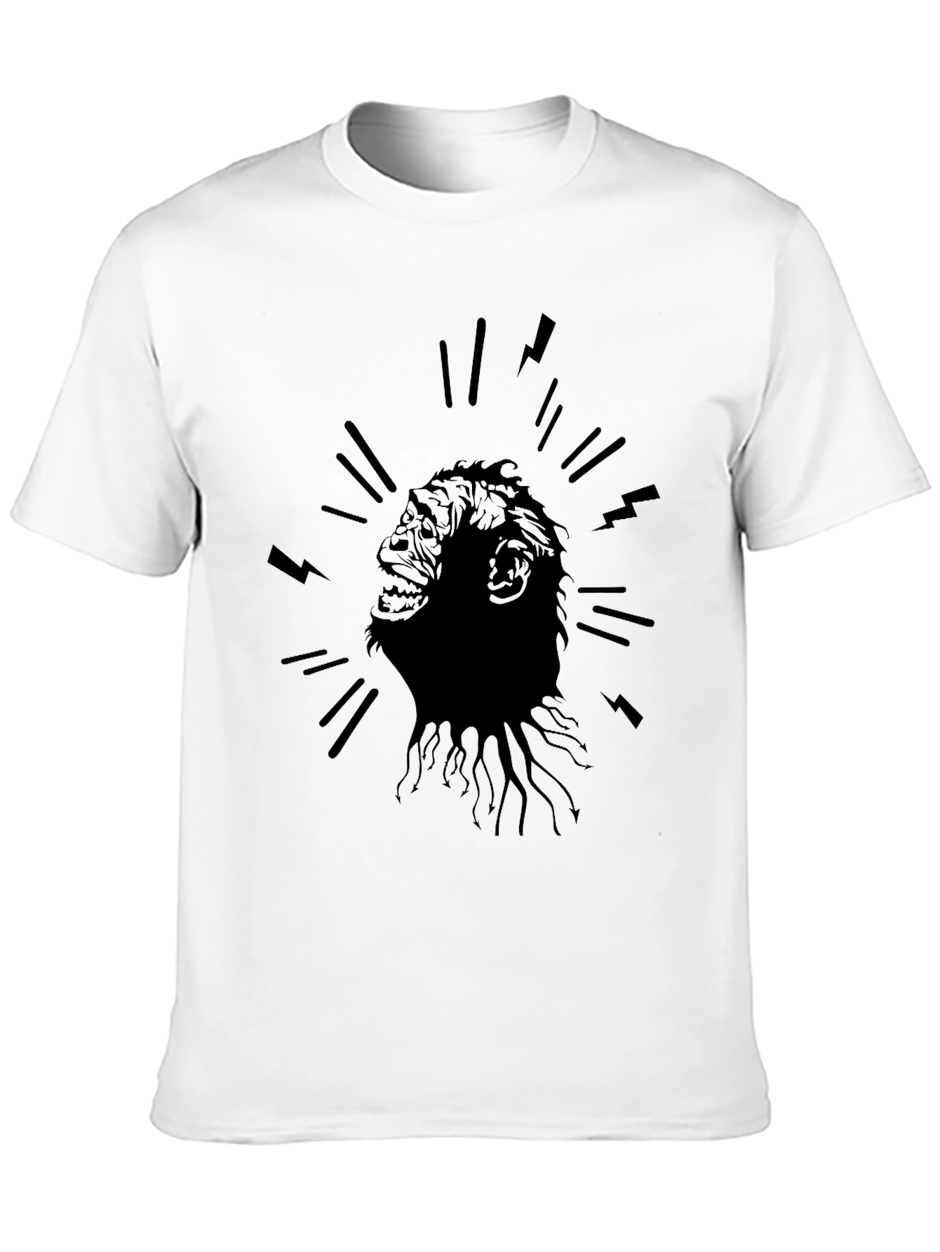 Electric Ape Graphic T-Shirt - Bold Black Tee