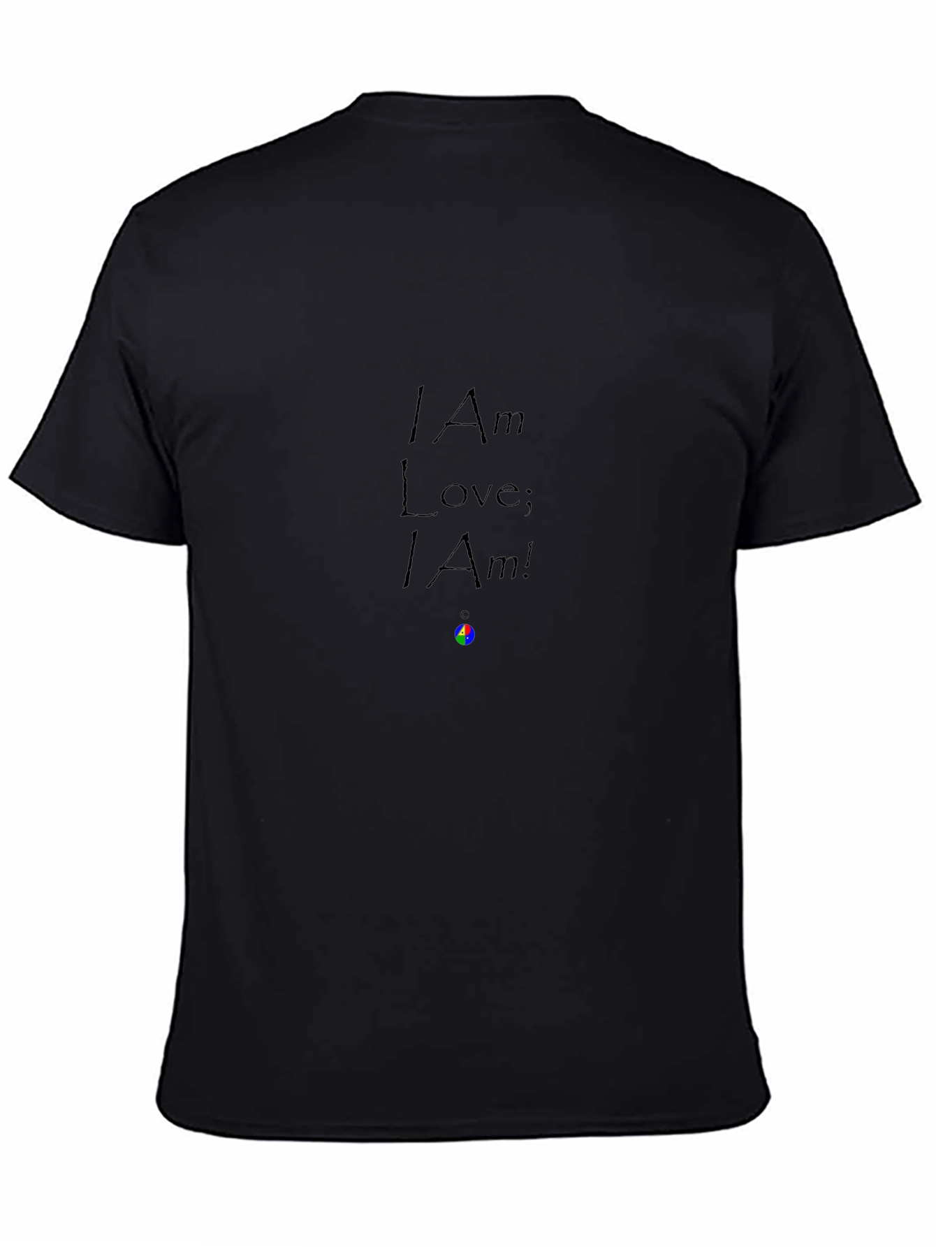 I Am Love Graphic T-Shirt - Black
