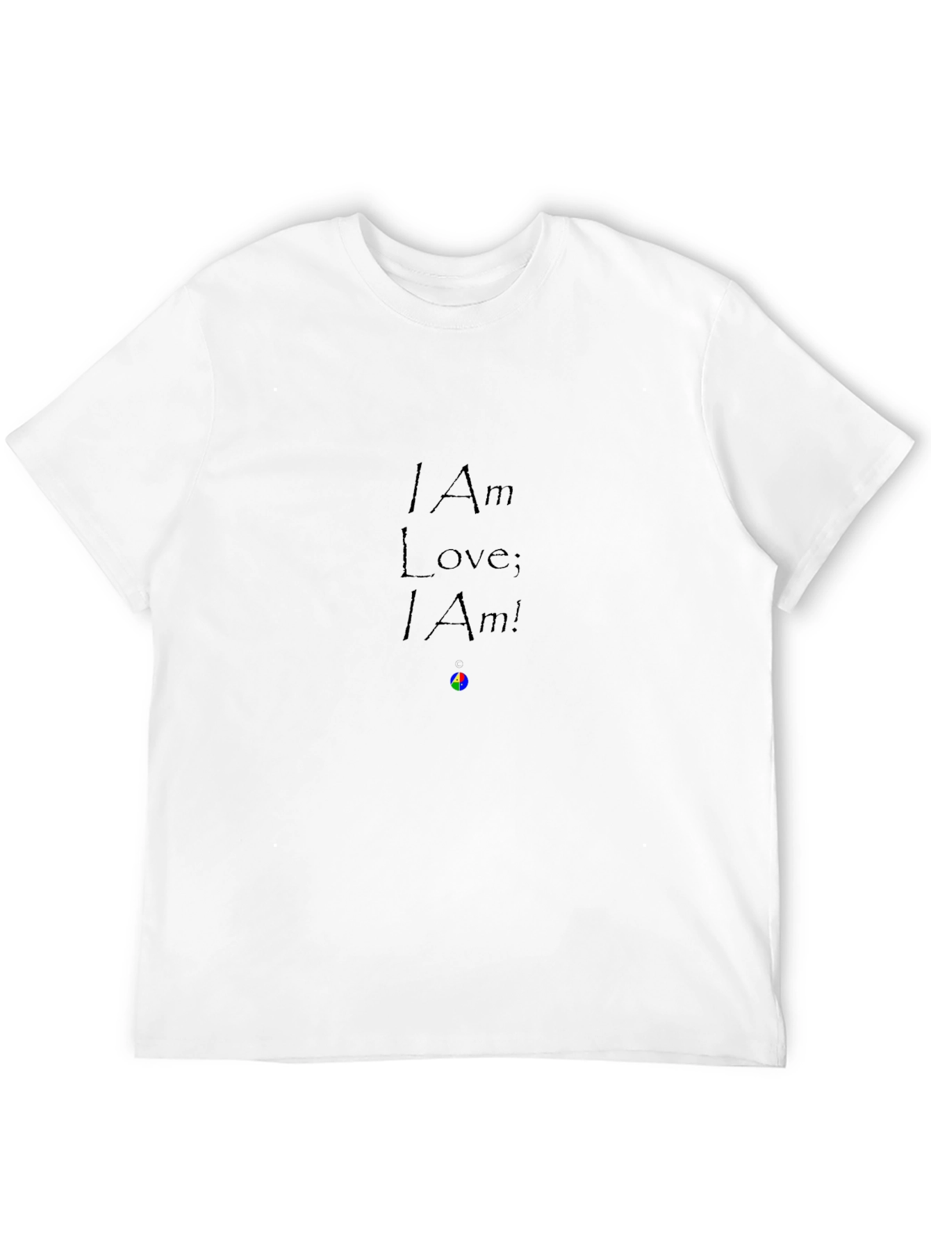 I Am Love Graphic T-Shirt - Black