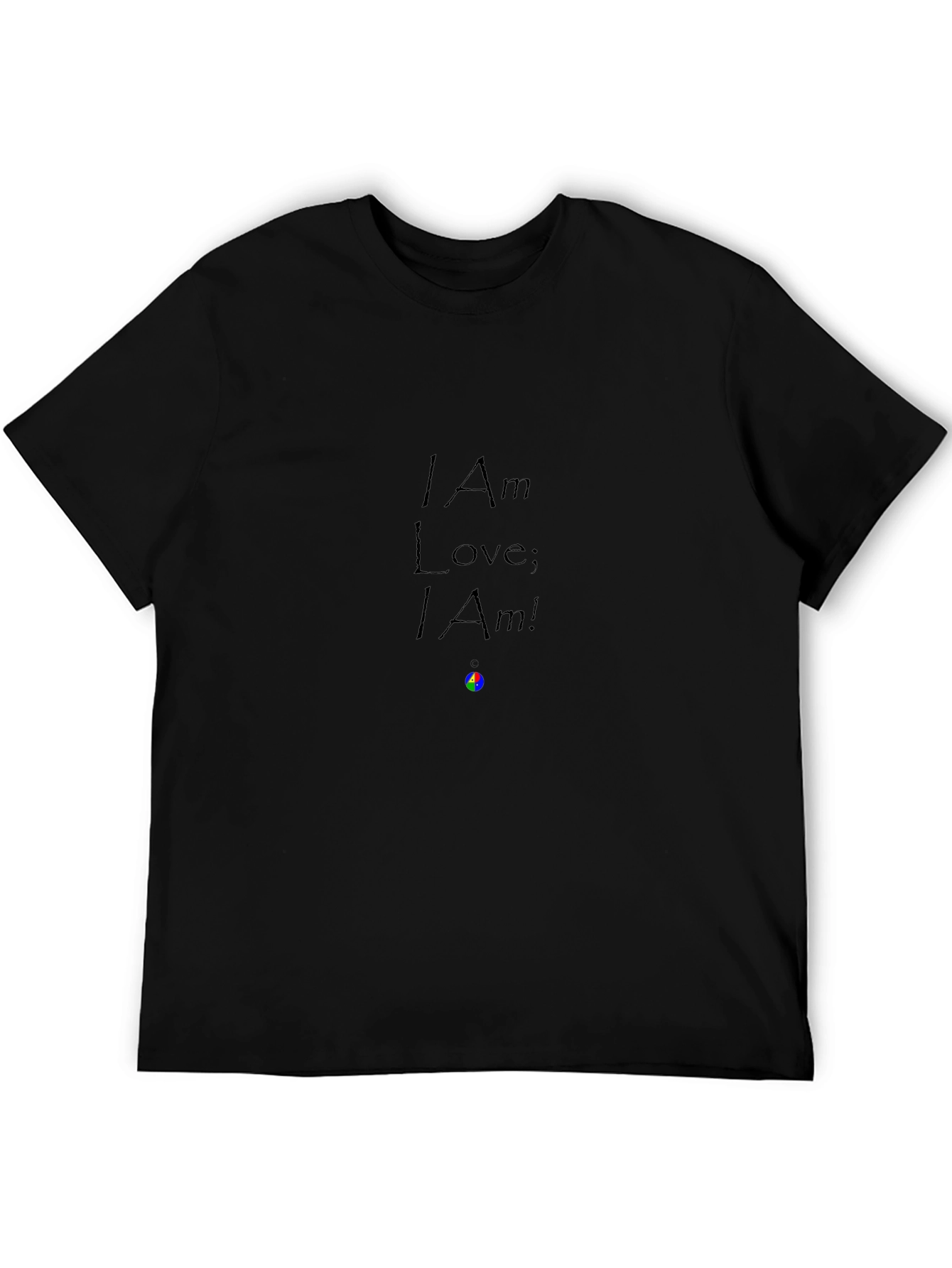I Am Love Graphic T-Shirt - Black