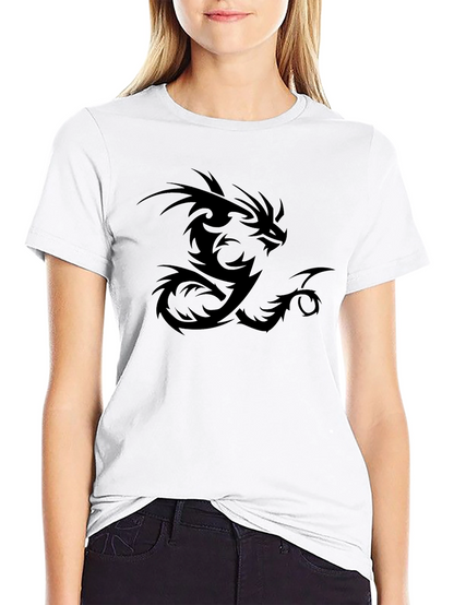 Dragon Graphic T-Shirt - Bold Black Tee