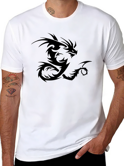 Dragon Graphic T-Shirt - Bold Black Tee