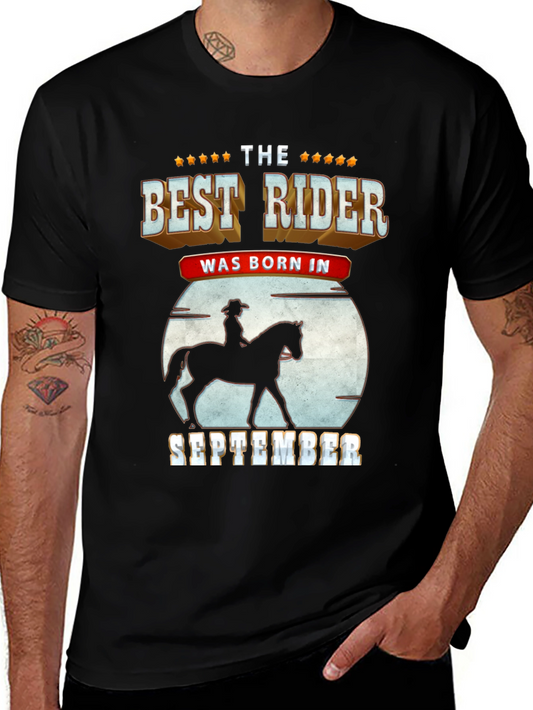 Best Rider Born in September T-Shirt