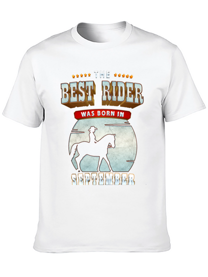 Best Rider Born in September T-Shirt