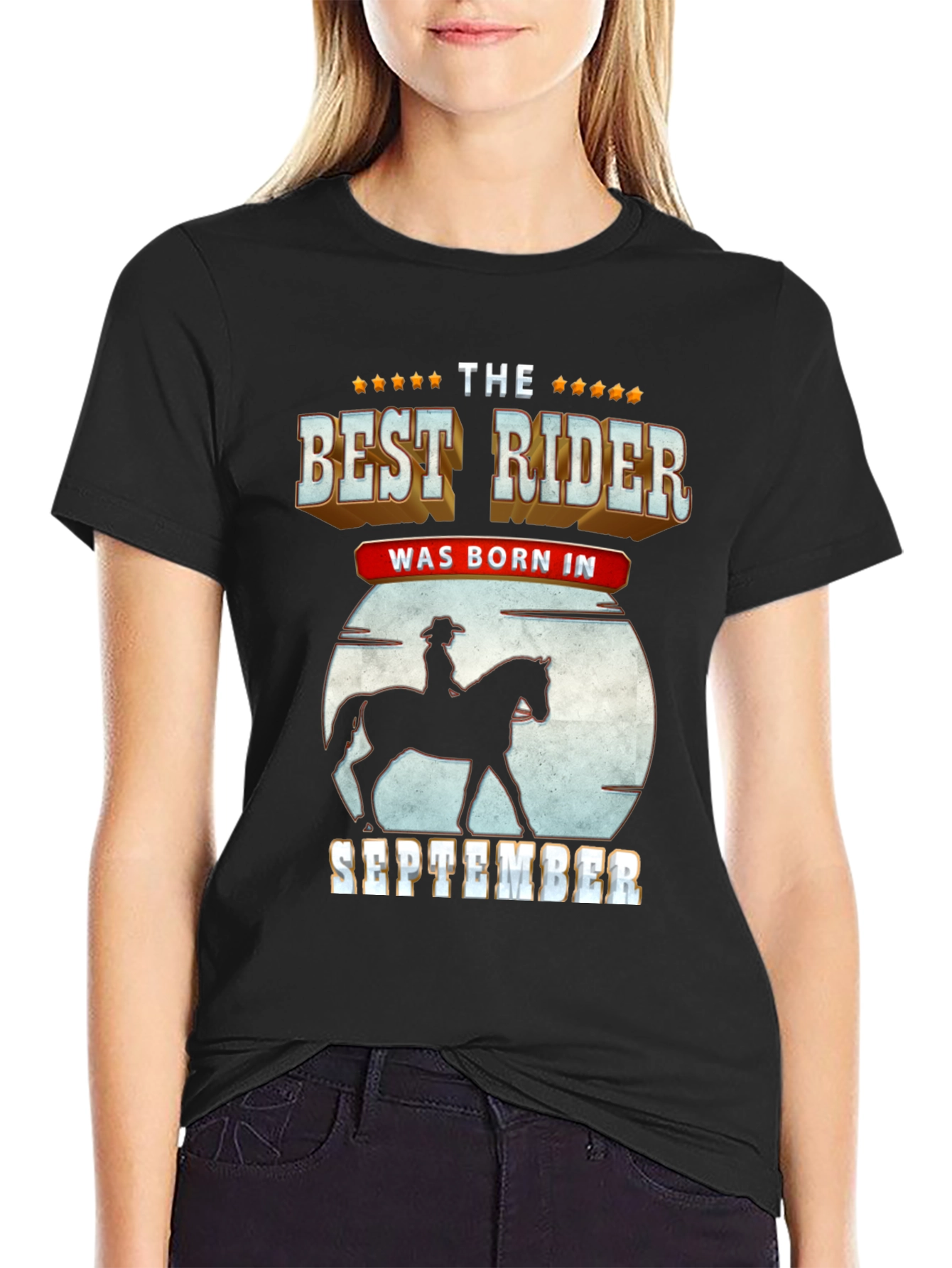Best Rider Born in September T-Shirt