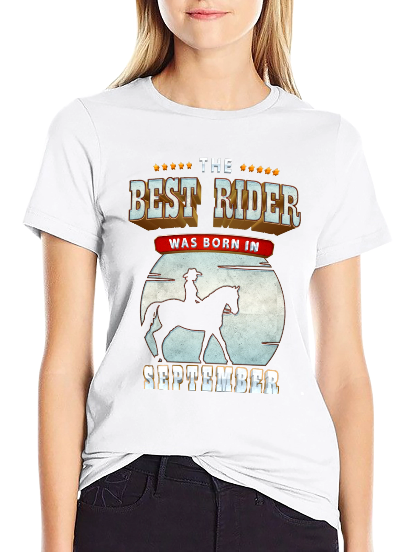 Best Rider Born in September T-Shirt