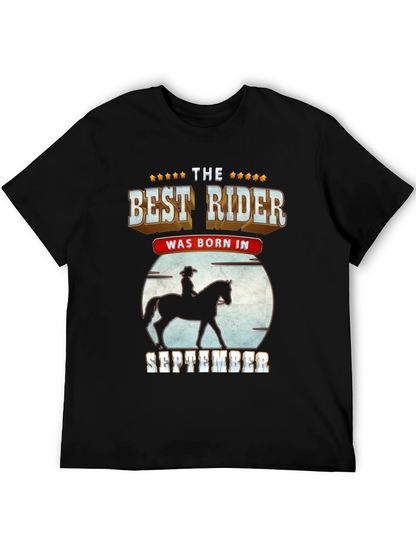 Best Rider Born in September T-Shirt