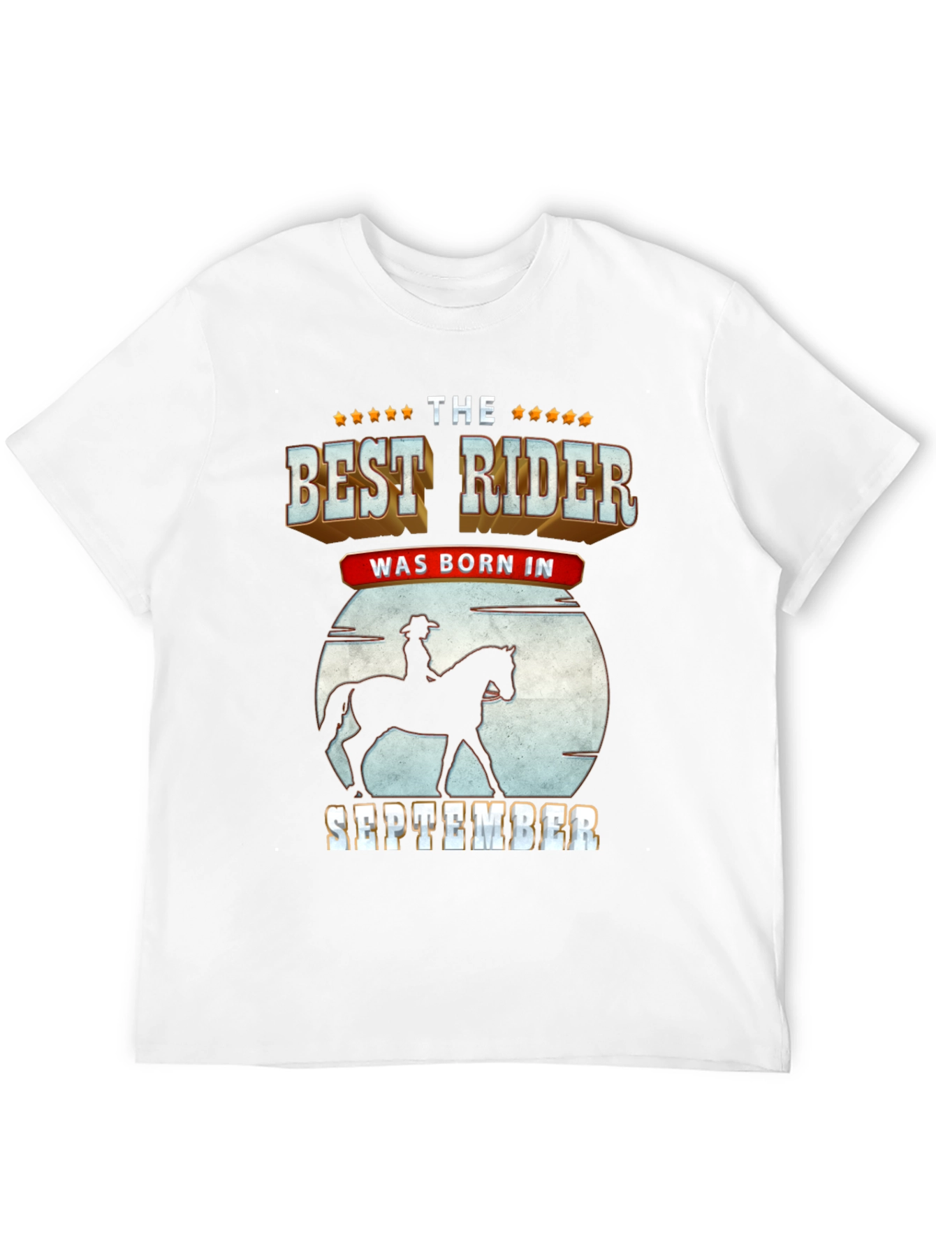 Best Rider Born in September T-Shirt