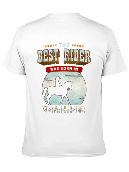 Best Rider Born in September T-Shirt