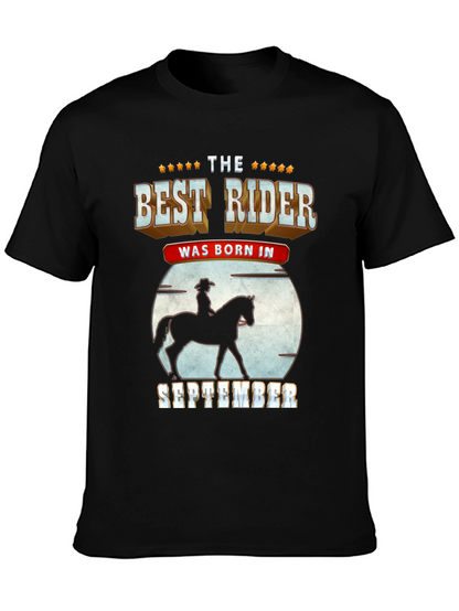 Best Rider Born in September T-Shirt