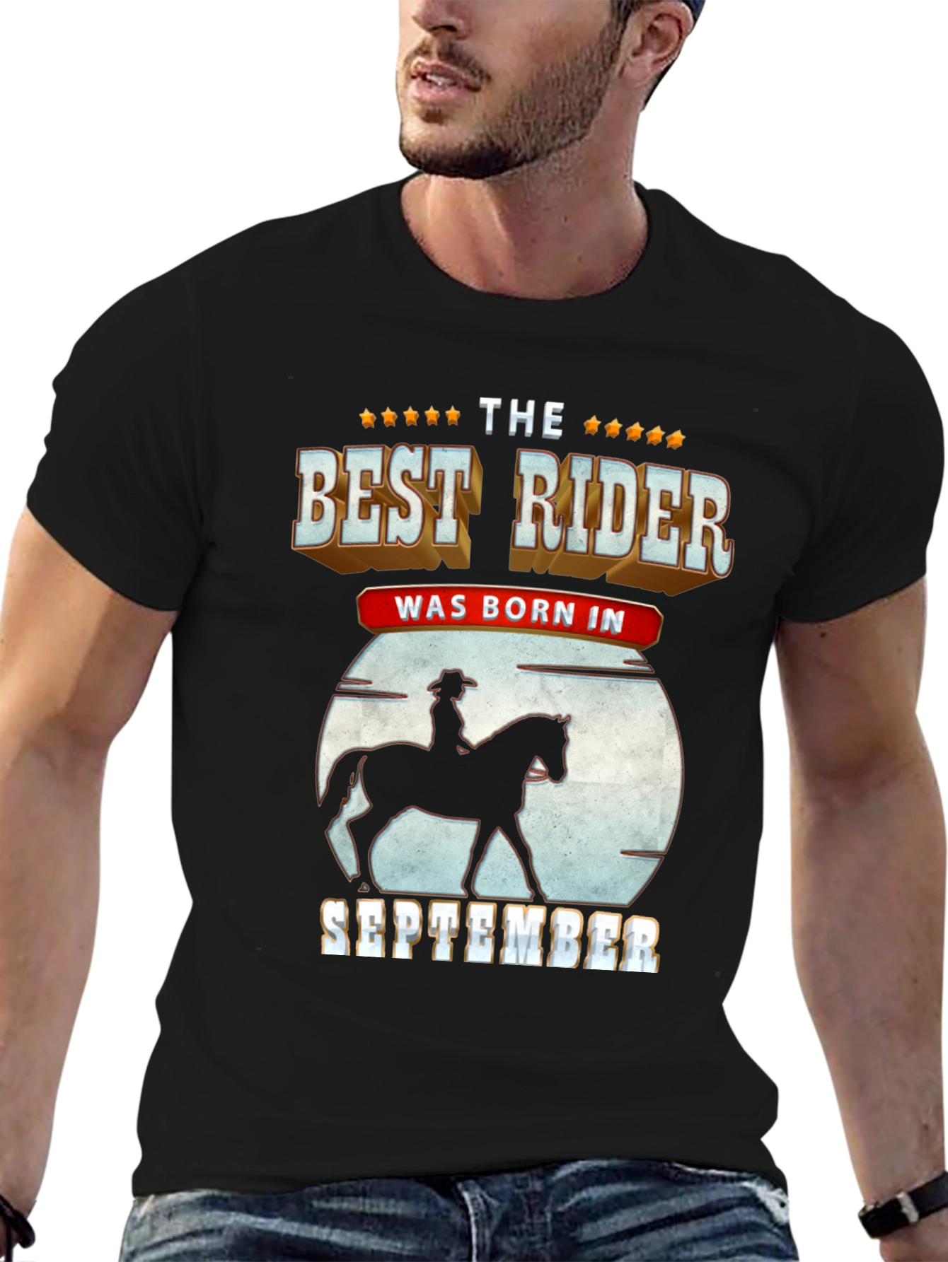 Best Rider Born in September T-Shirt