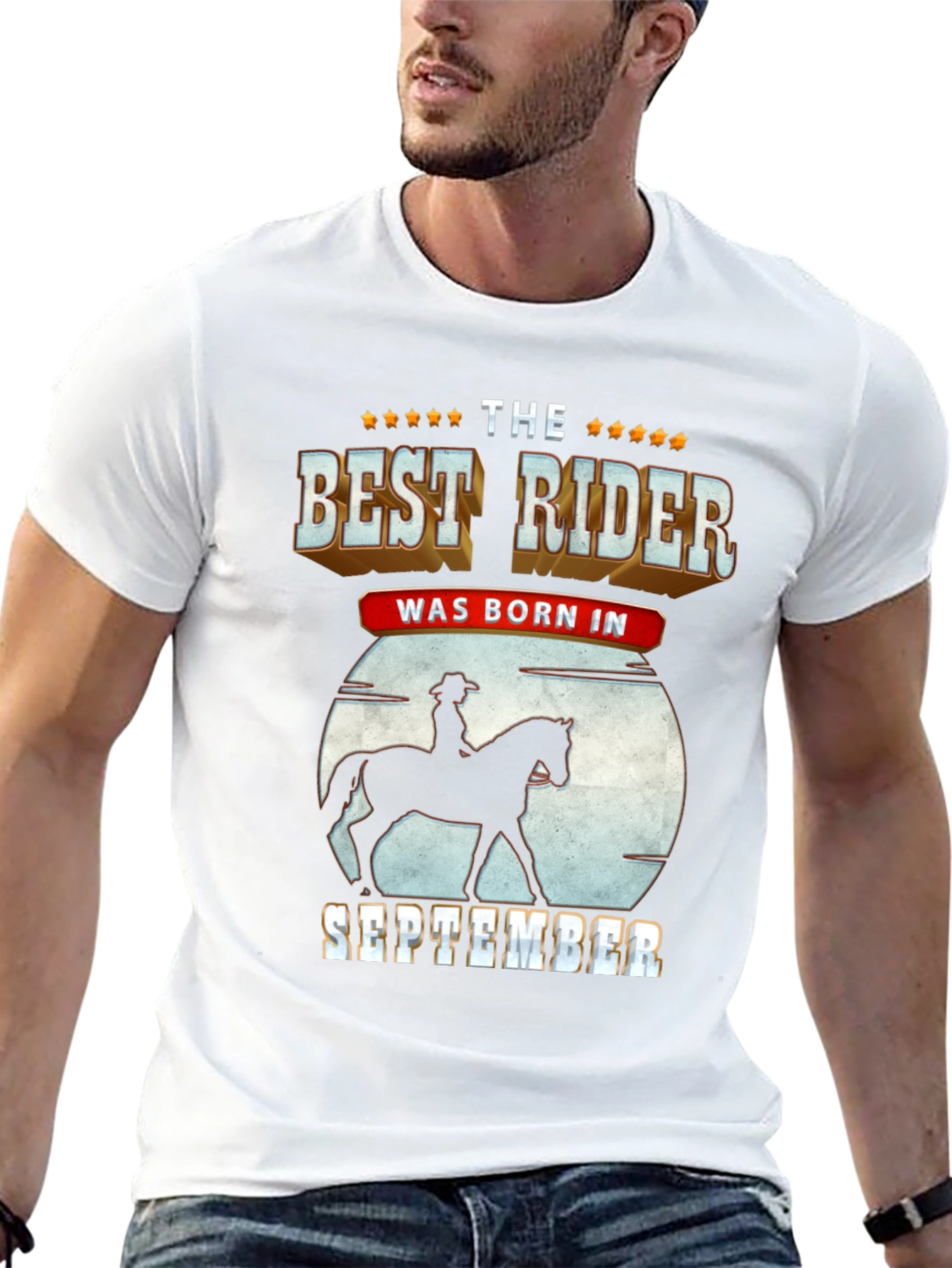 Best Rider Born in September T-Shirt
