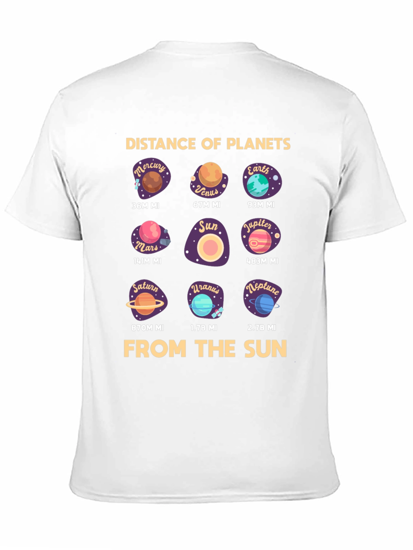 Distance of Planets T-Shirt - Astronomy Space Tee