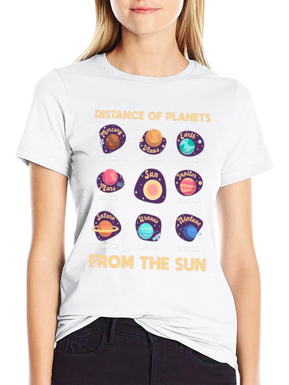 Distance of Planets T-Shirt - Astronomy Space Tee