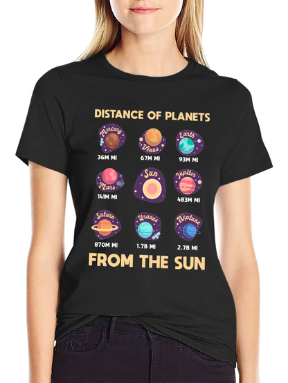 Distance of Planets T-Shirt - Astronomy Space Tee