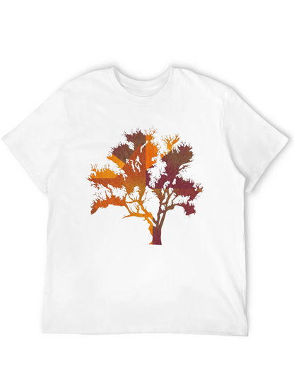 Sunset Tree Graphic Black T-Shirt