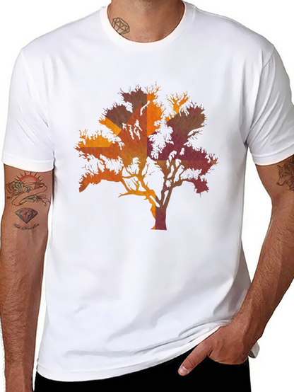 Sunset Tree Graphic Black T-Shirt