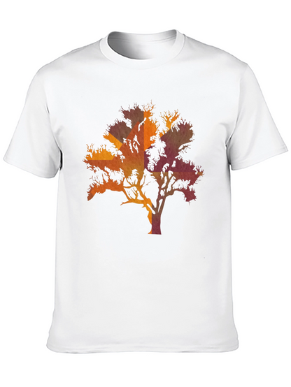 Sunset Tree Graphic Black T-Shirt