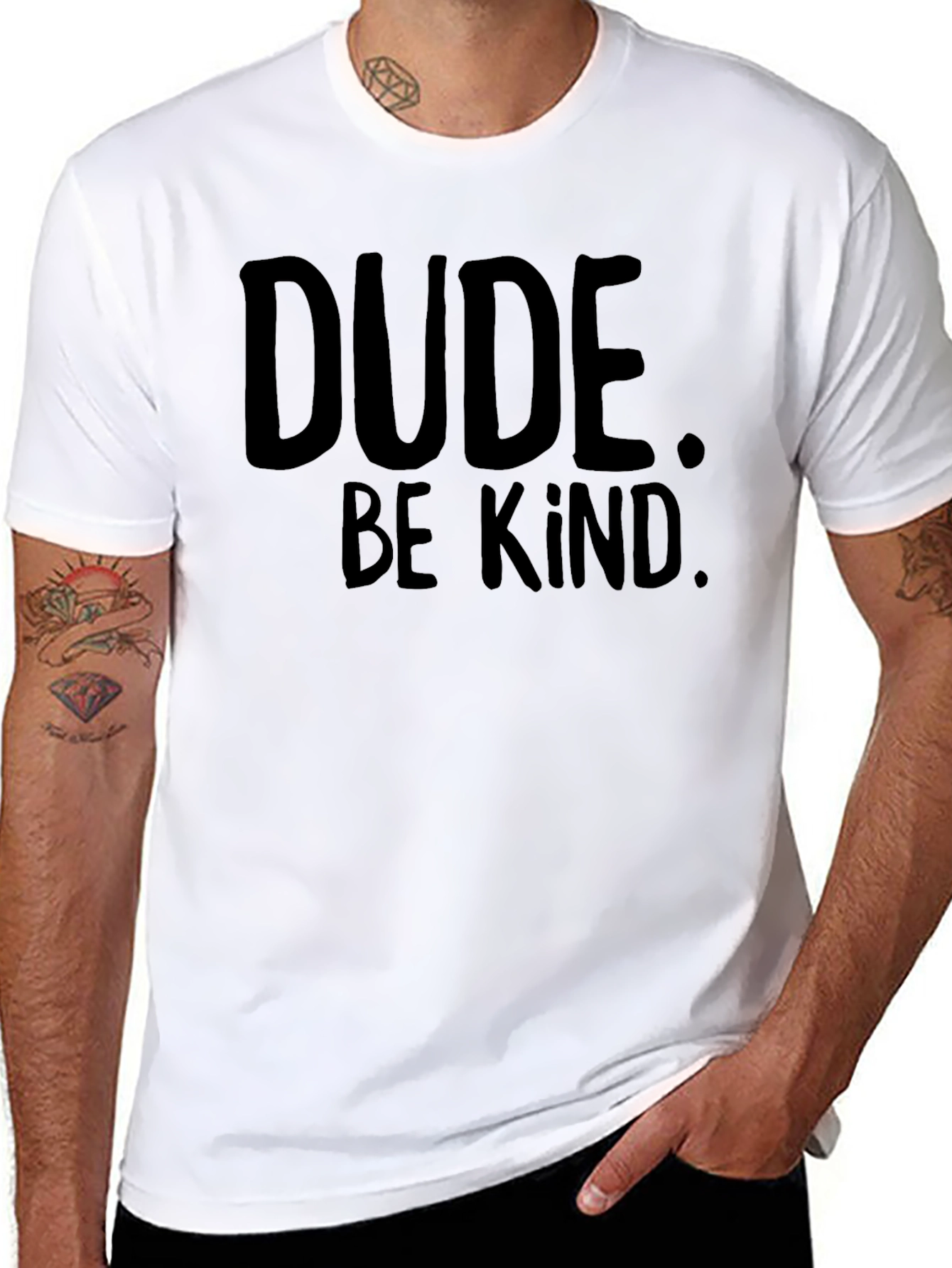 Dude Be Kind T-Shirt - Black Graphic Tee