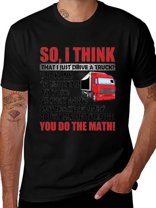Truck Driver Math T-Shirt